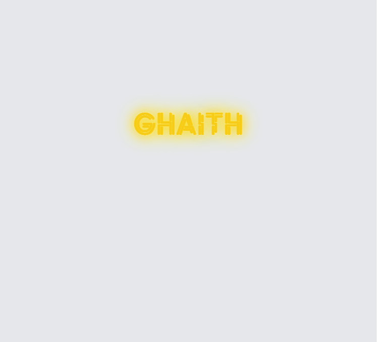 Custom neon sign - Ghaith
