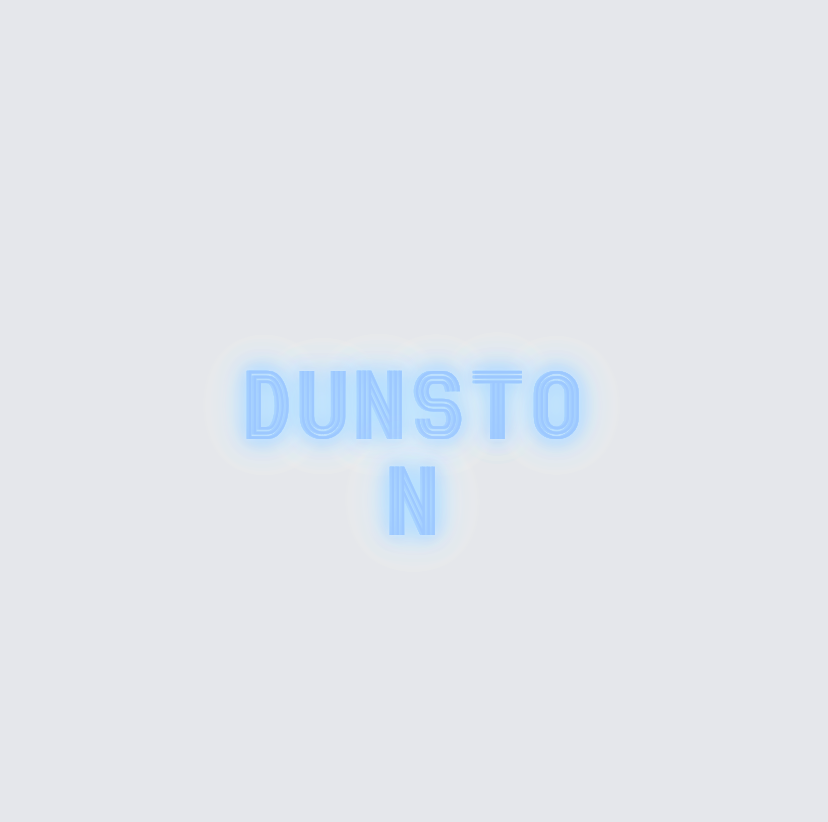 Custom neon sign - Dunston