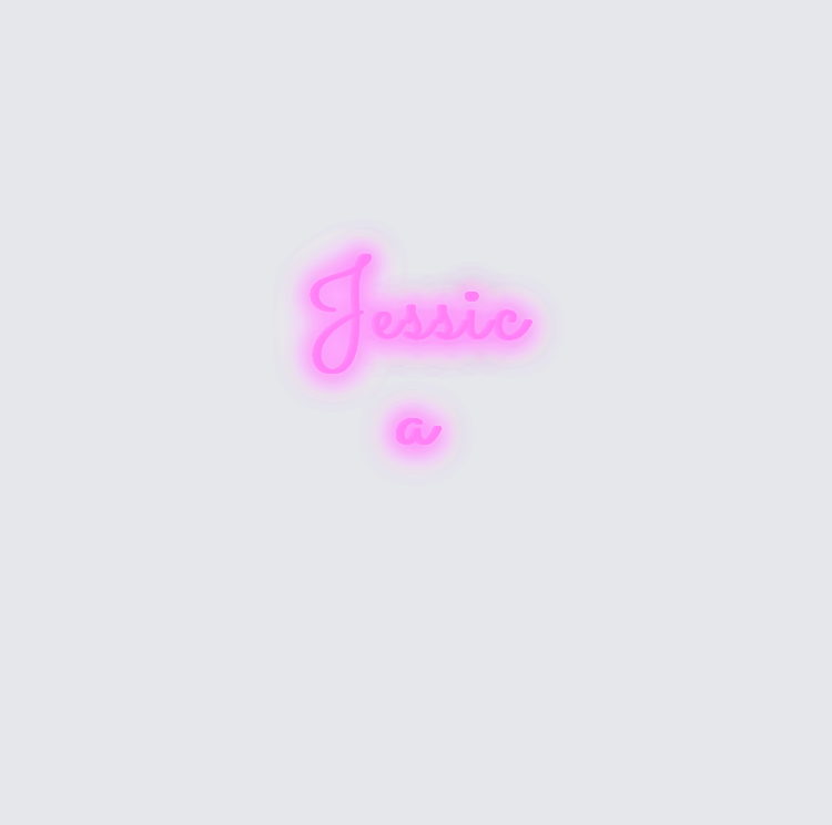 Custom neon sign - Jessica