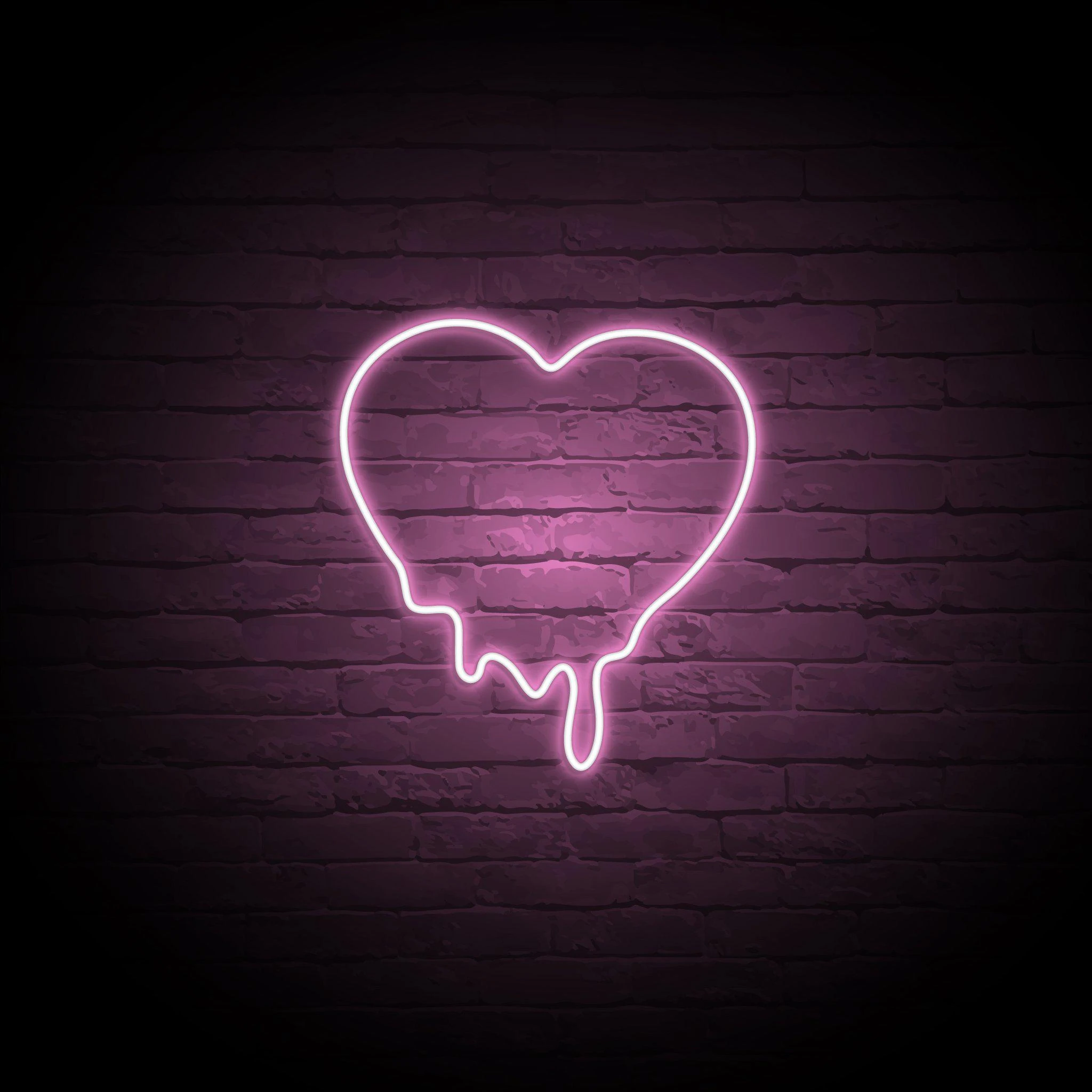 'BLEEDING HEART' NEON SIGN - NeonFerry