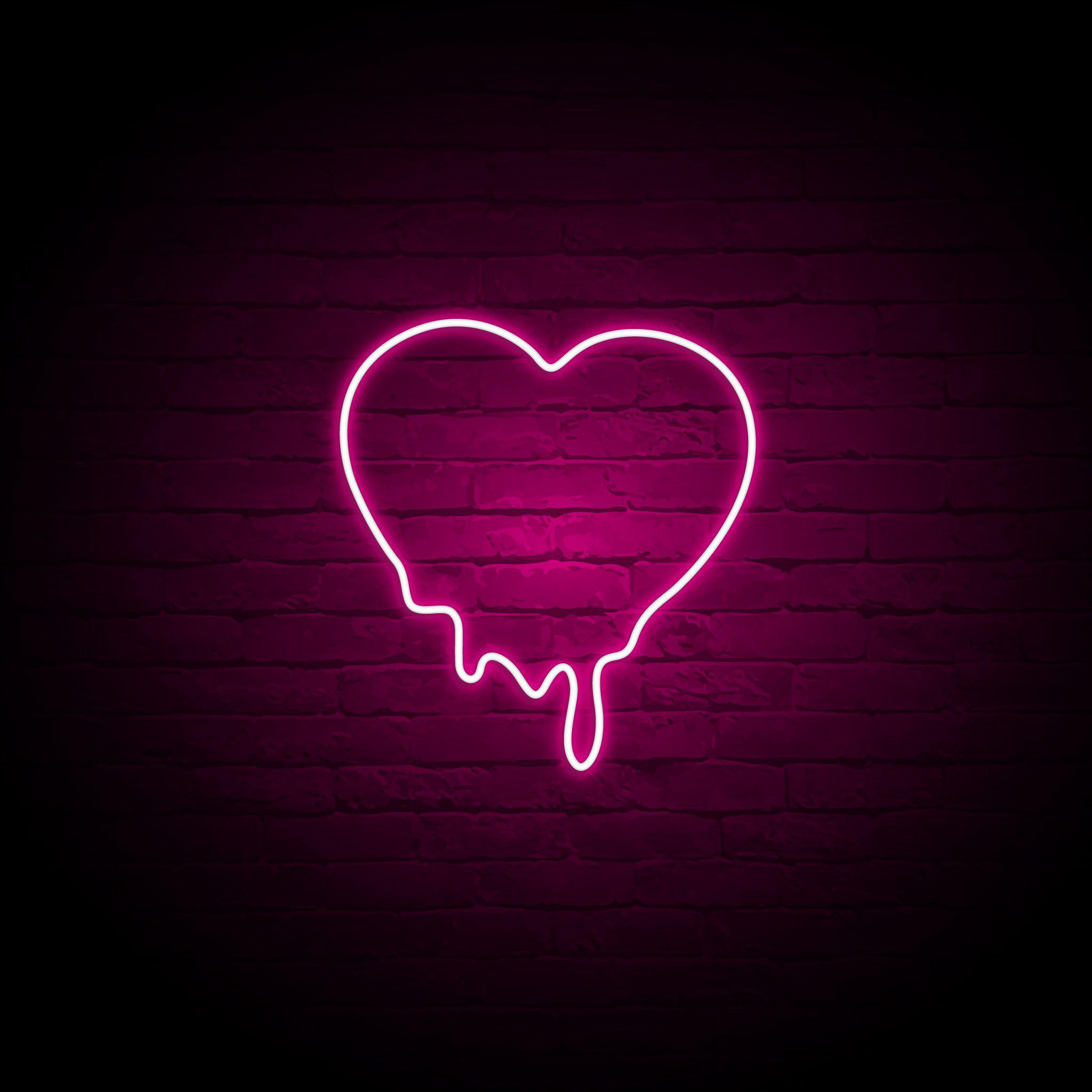 'BLEEDING HEART' NEON SIGN - NeonFerry