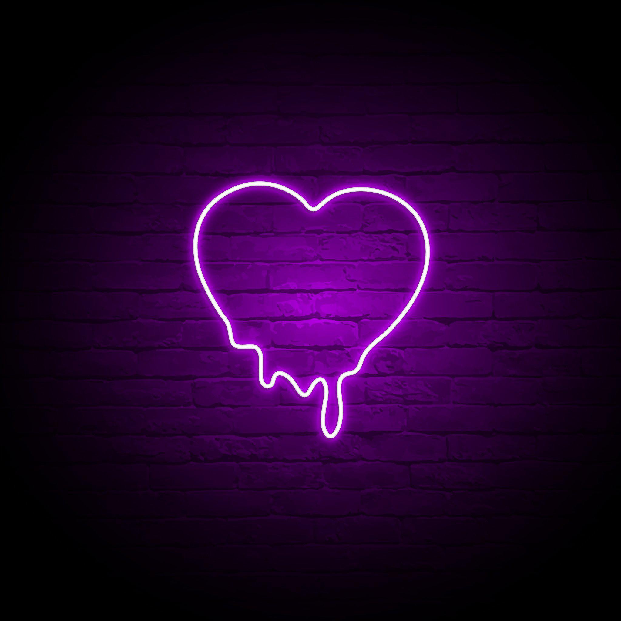 'BLEEDING HEART' NEON SIGN - NeonFerry