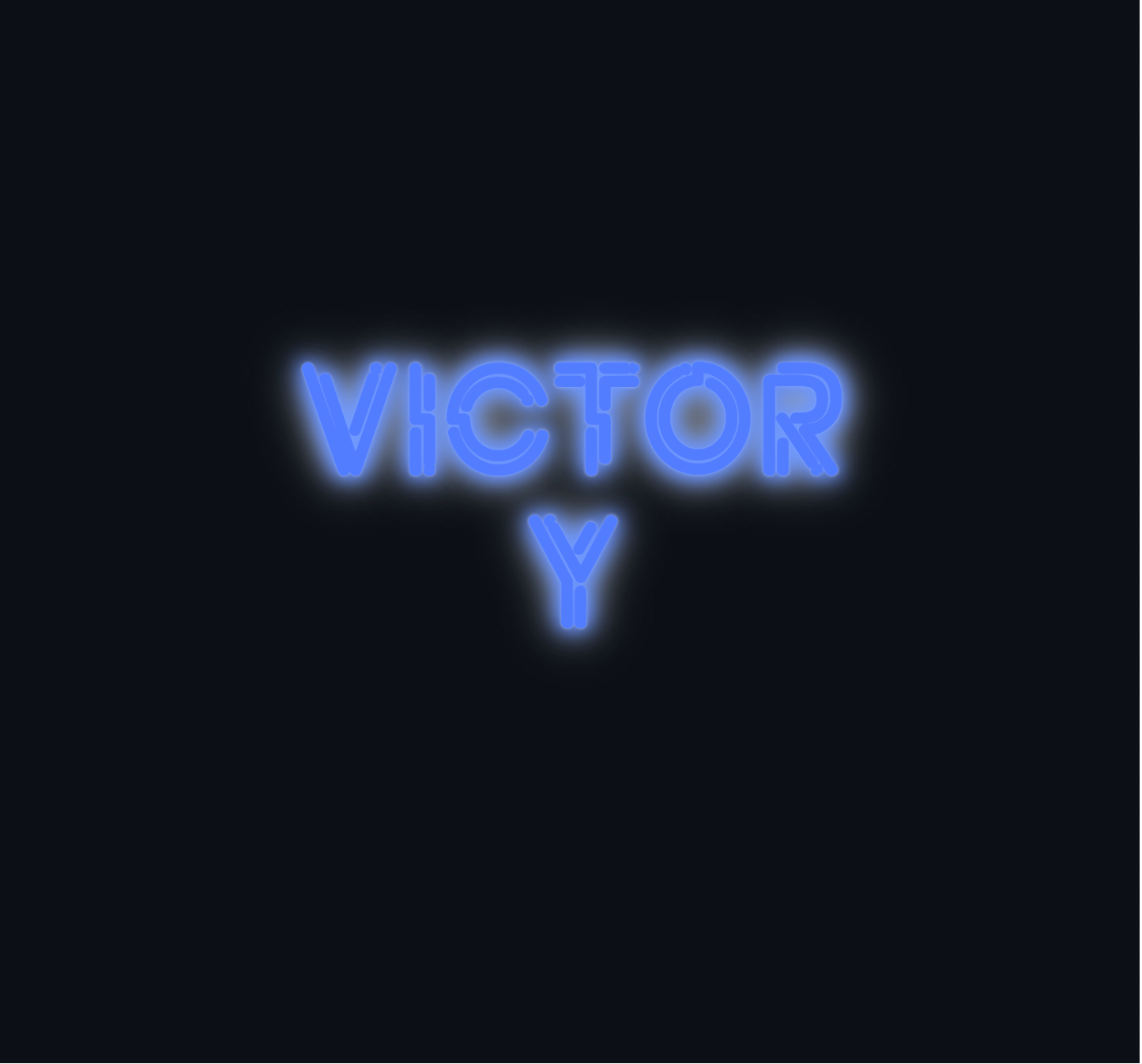 Custom neon sign - Victory