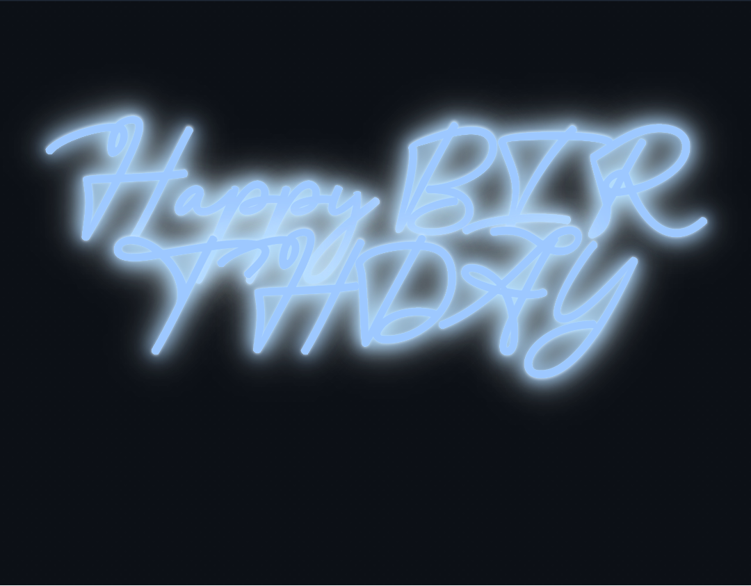 Custom neon sign - Happy BIRTHDAY