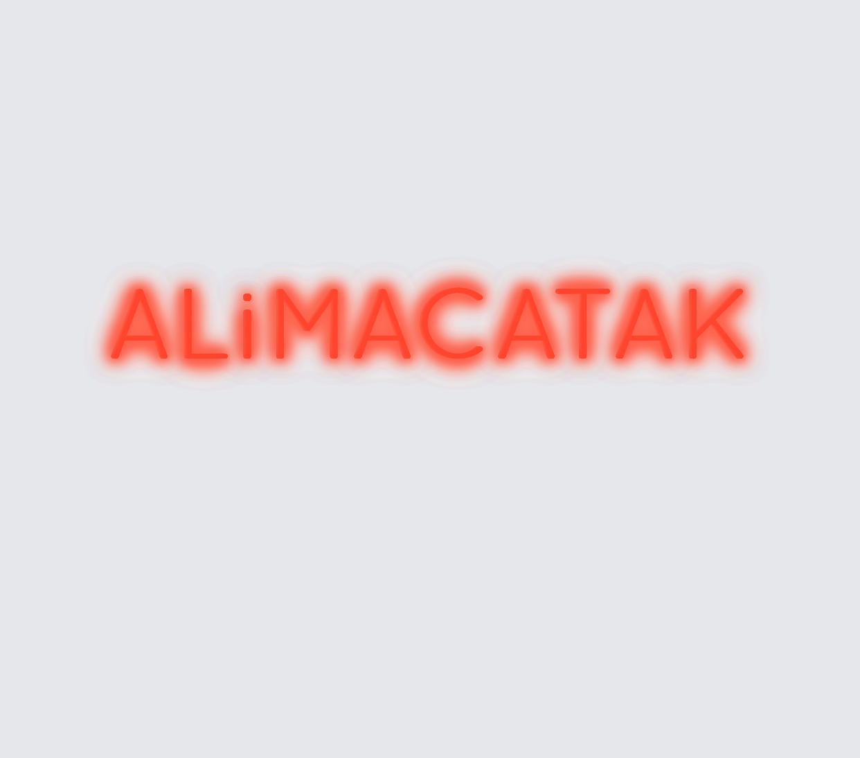 Custom neon sign - ALiMACATAK