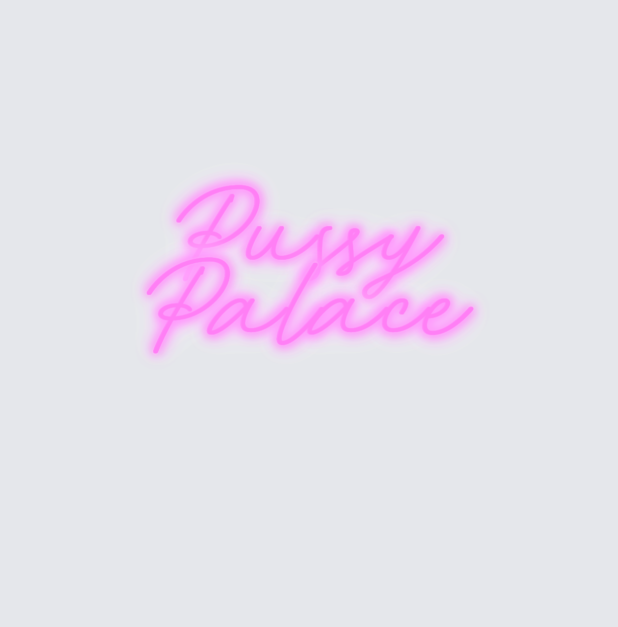 Custom neon sign - Pussy  Palace