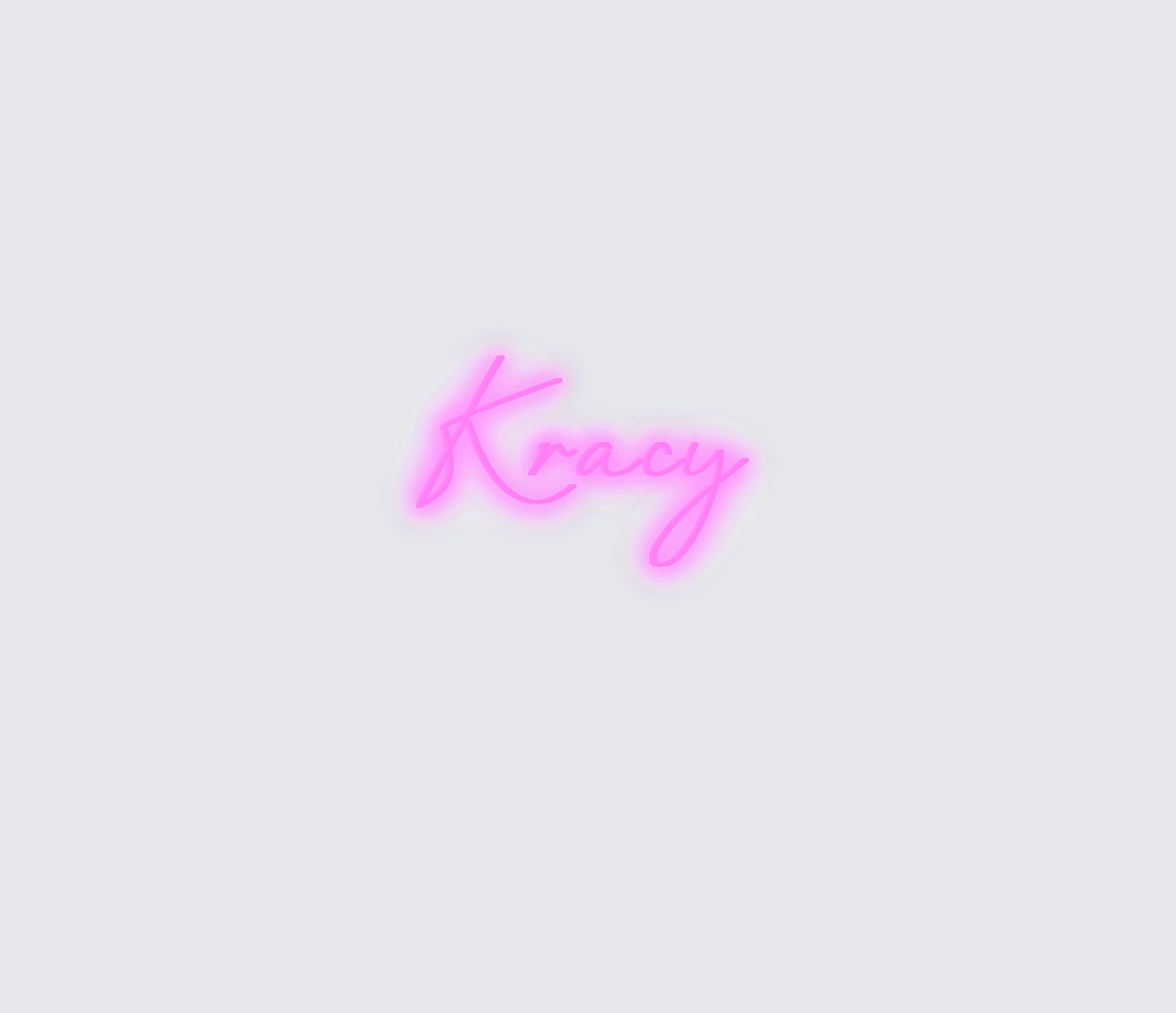 Custom neon sign - Kracy