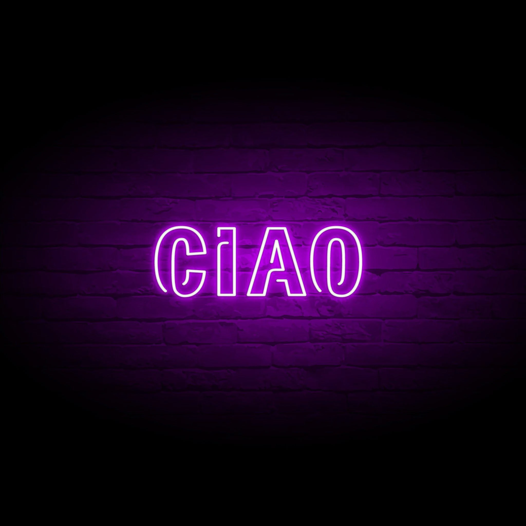 'CIAO' NEON SIGN - NeonFerry