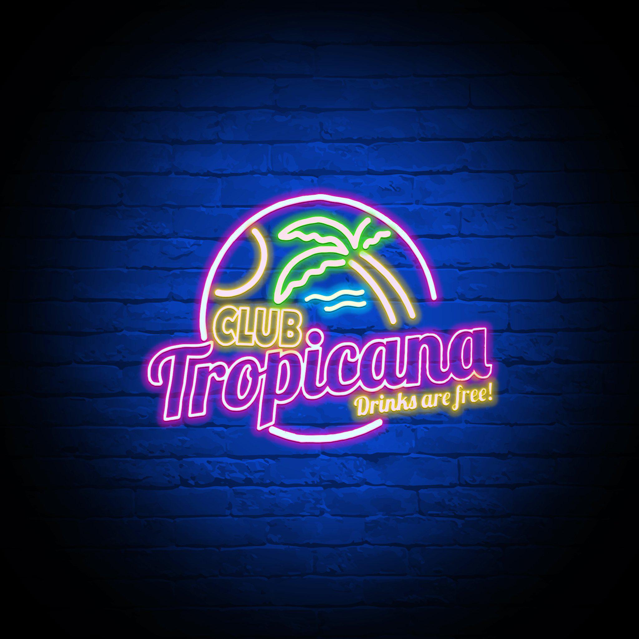 'CLUB TROPICANA' NEON SIGN