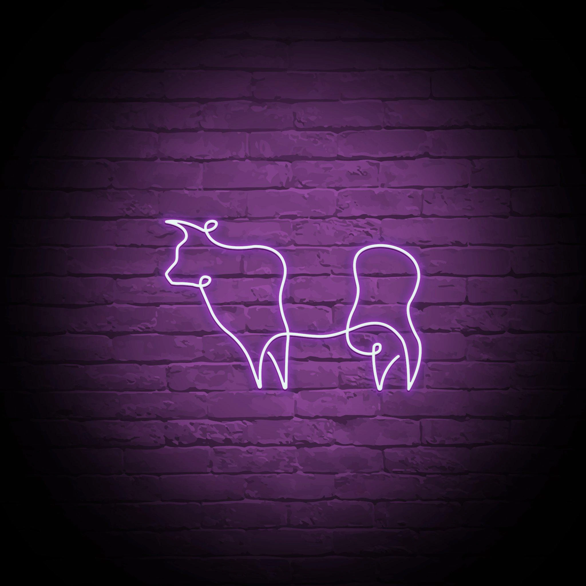 'COW OUTLINE' NEON SIGN - NeonFerry