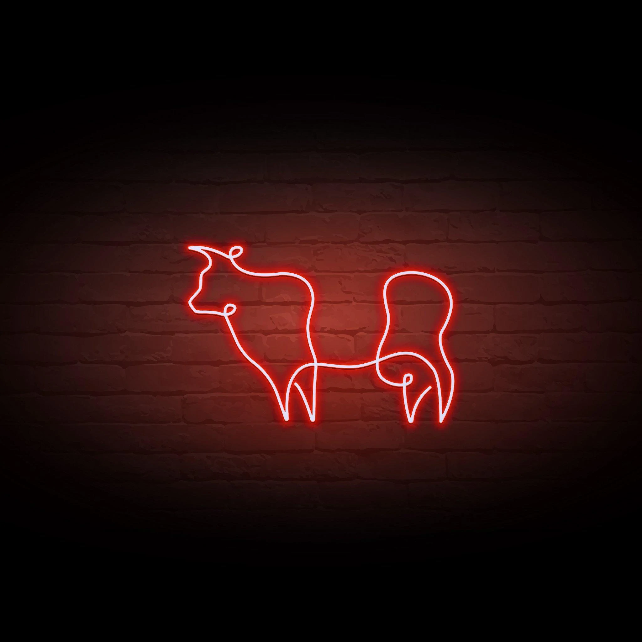 'COW OUTLINE' NEON SIGN - NeonFerry