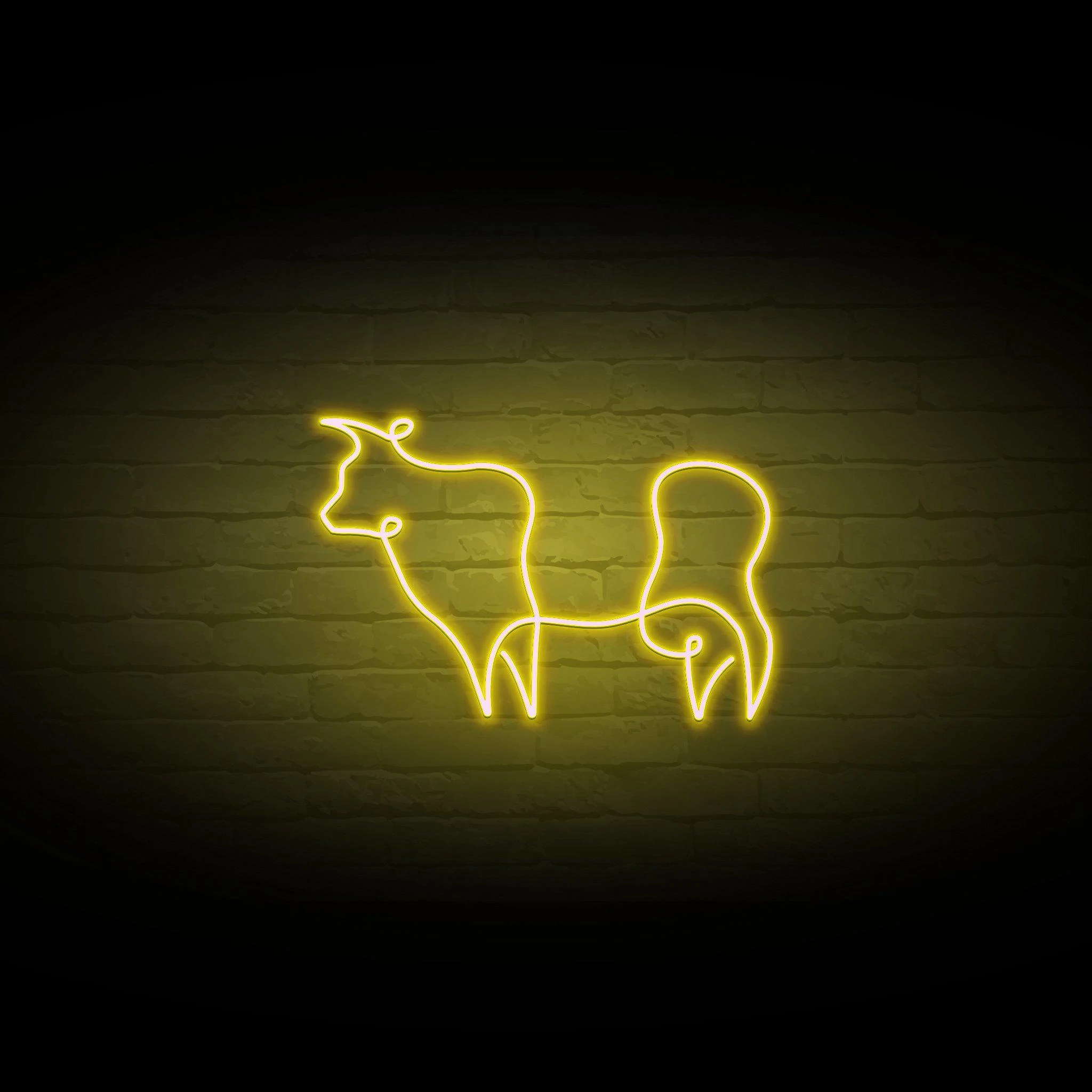 'COW OUTLINE' NEON SIGN