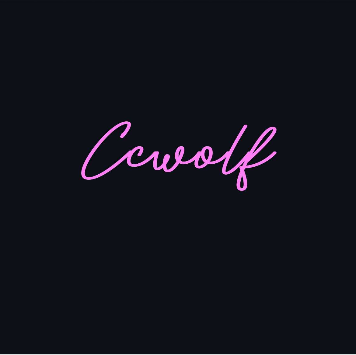 Custom neon sign - Ccwolf
