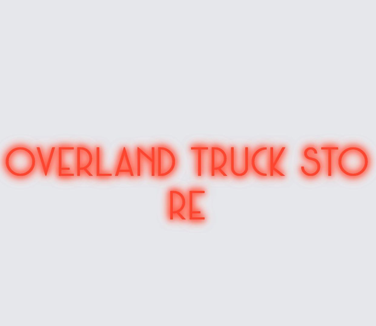 Custom neon sign - Overland Truck Store