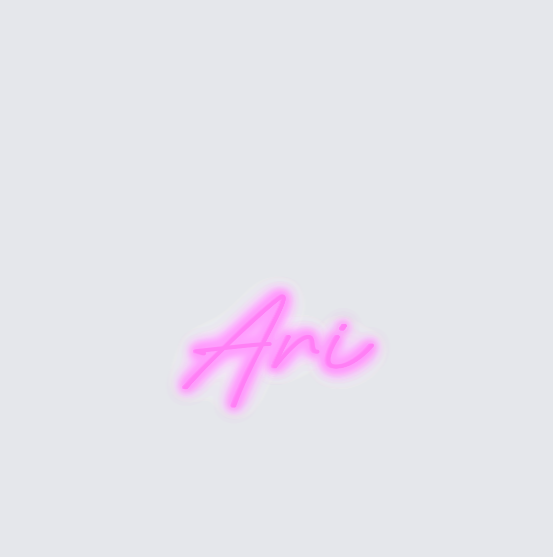 Custom neon sign - Ari