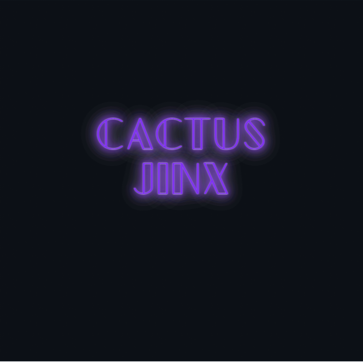 Custom neon sign - CactusJinx