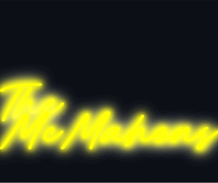 Custom neon sign - The McMahons