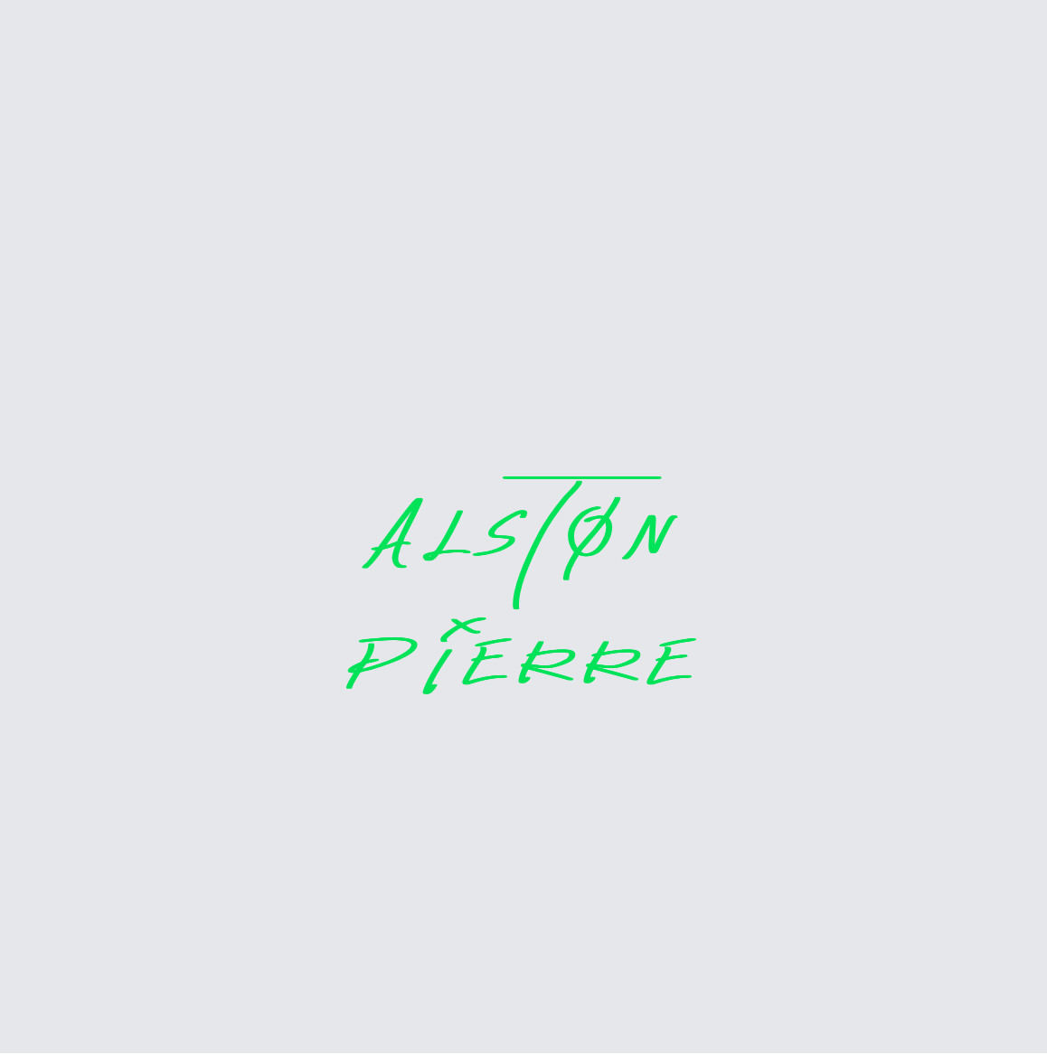 Custom neon sign - AlstonPierre