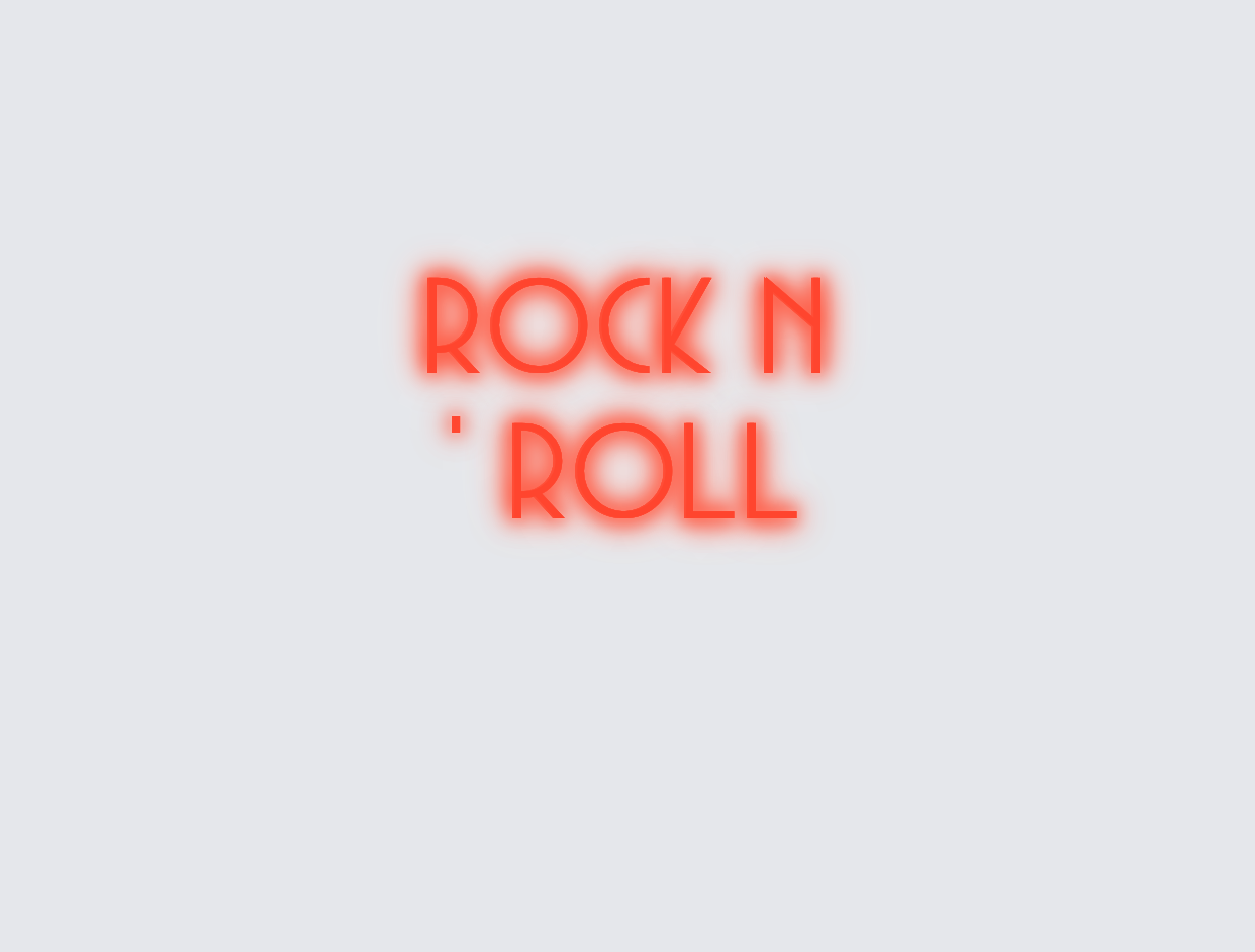 Custom neon sign - Rock n’ roll