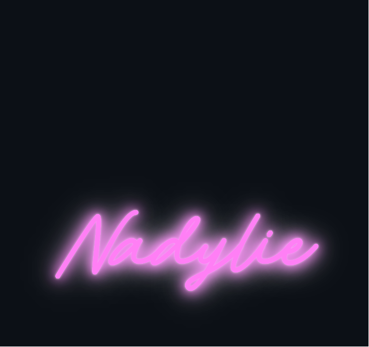 Custom neon sign - Nadylie
