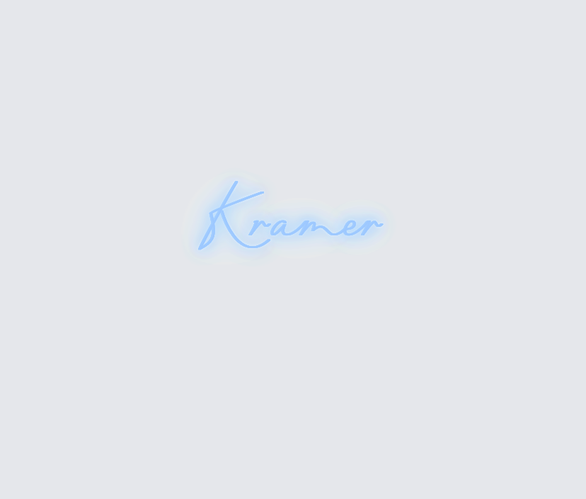 Custom neon sign - Kramer