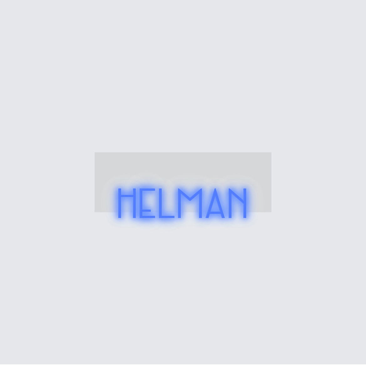 Custom neon sign - Helman