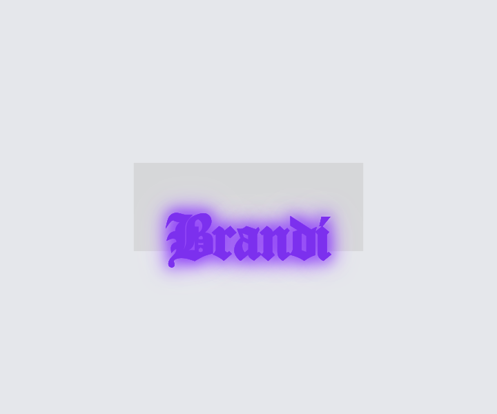 Custom neon sign - Brandi