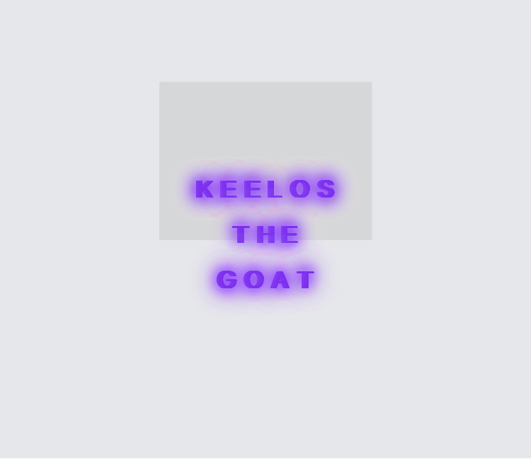 Custom neon sign - KEELOS       The   Goat