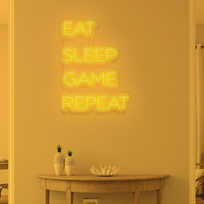 EAT SLEEP GAME REPEAT - NeonFerry