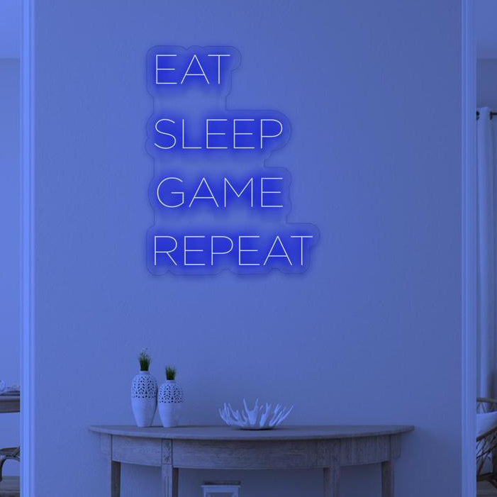 EAT SLEEP GAME REPEAT - NeonFerry