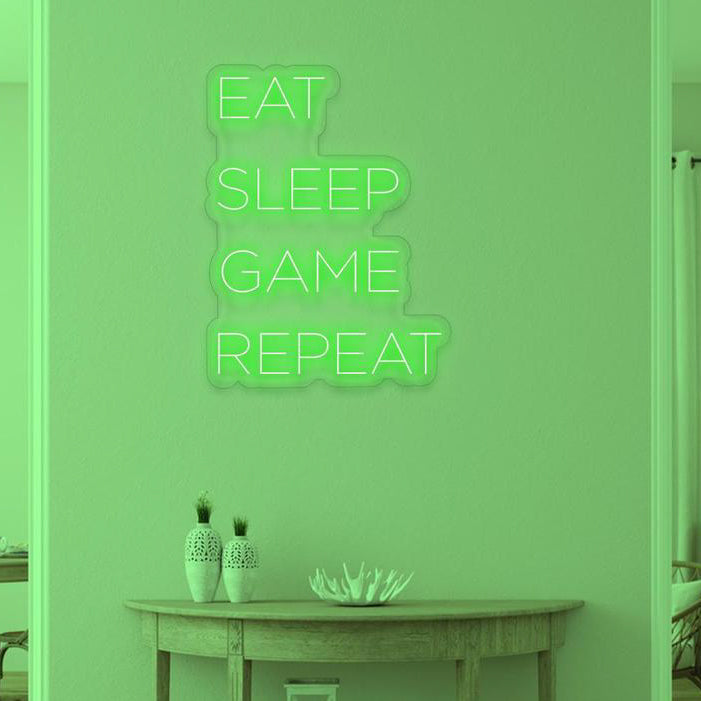 EAT SLEEP GAME REPEAT - NeonFerry