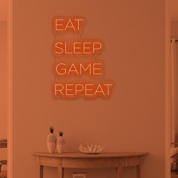 EAT SLEEP GAME REPEAT - NeonFerry