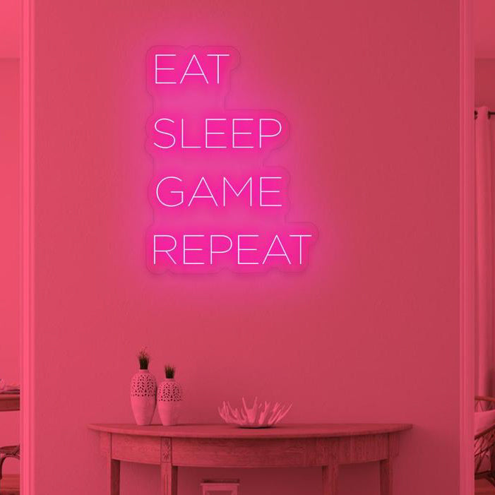 EAT SLEEP GAME REPEAT - NeonFerry