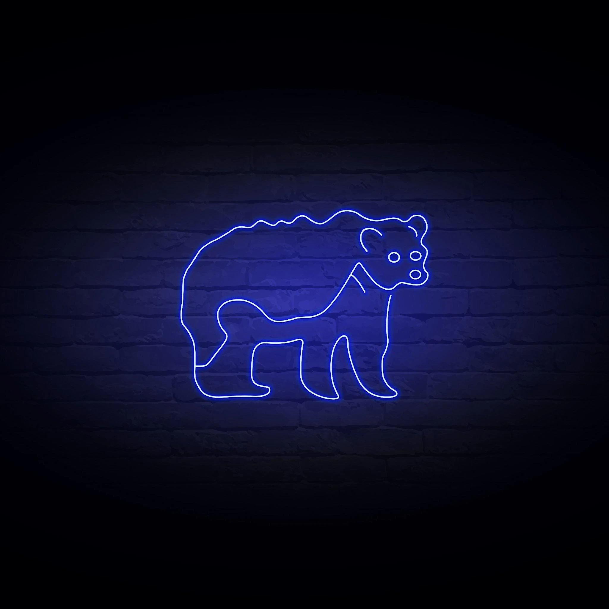 'GRIZZLY BEAR' NEON SIGN - NeonFerry