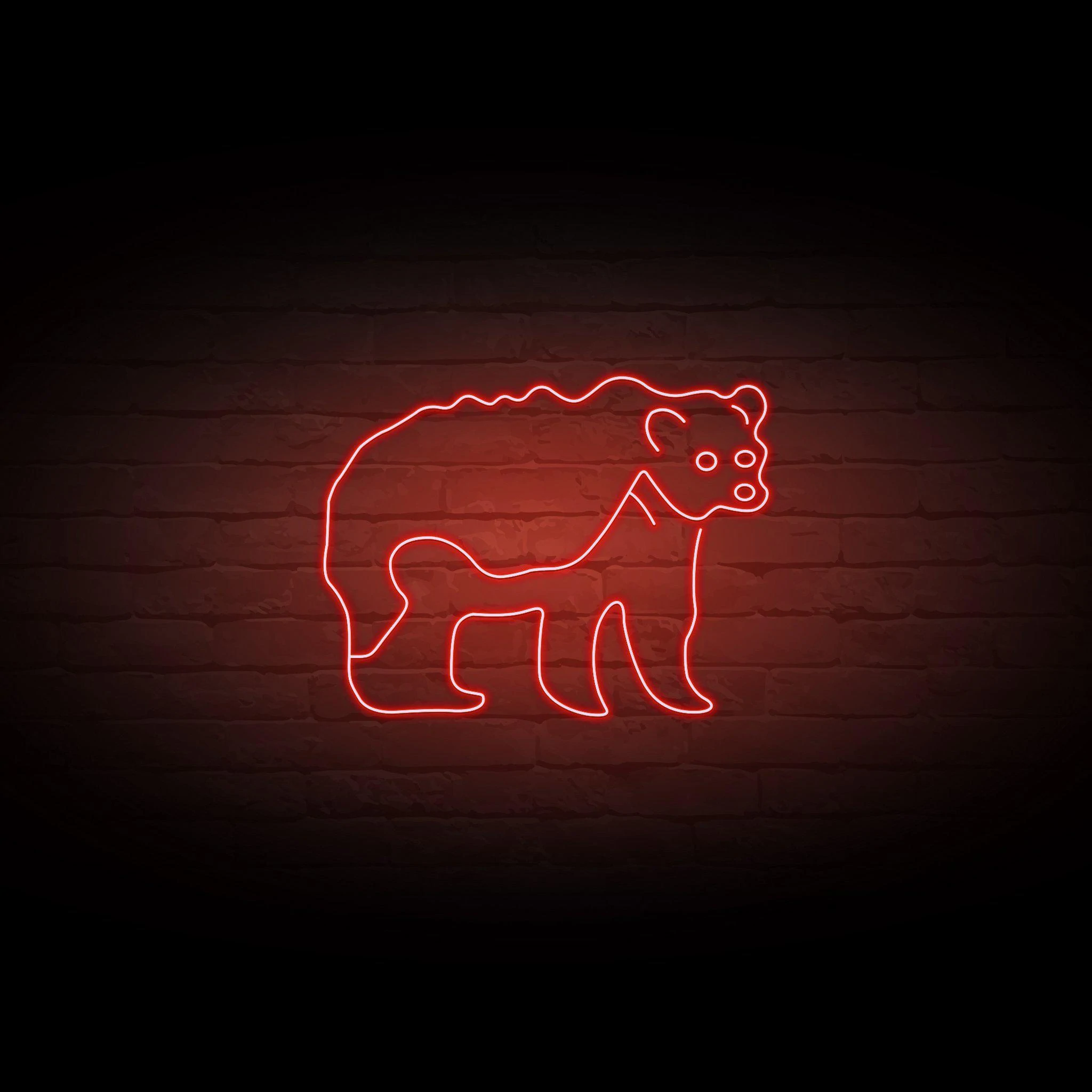'GRIZZLY BEAR' NEON SIGN