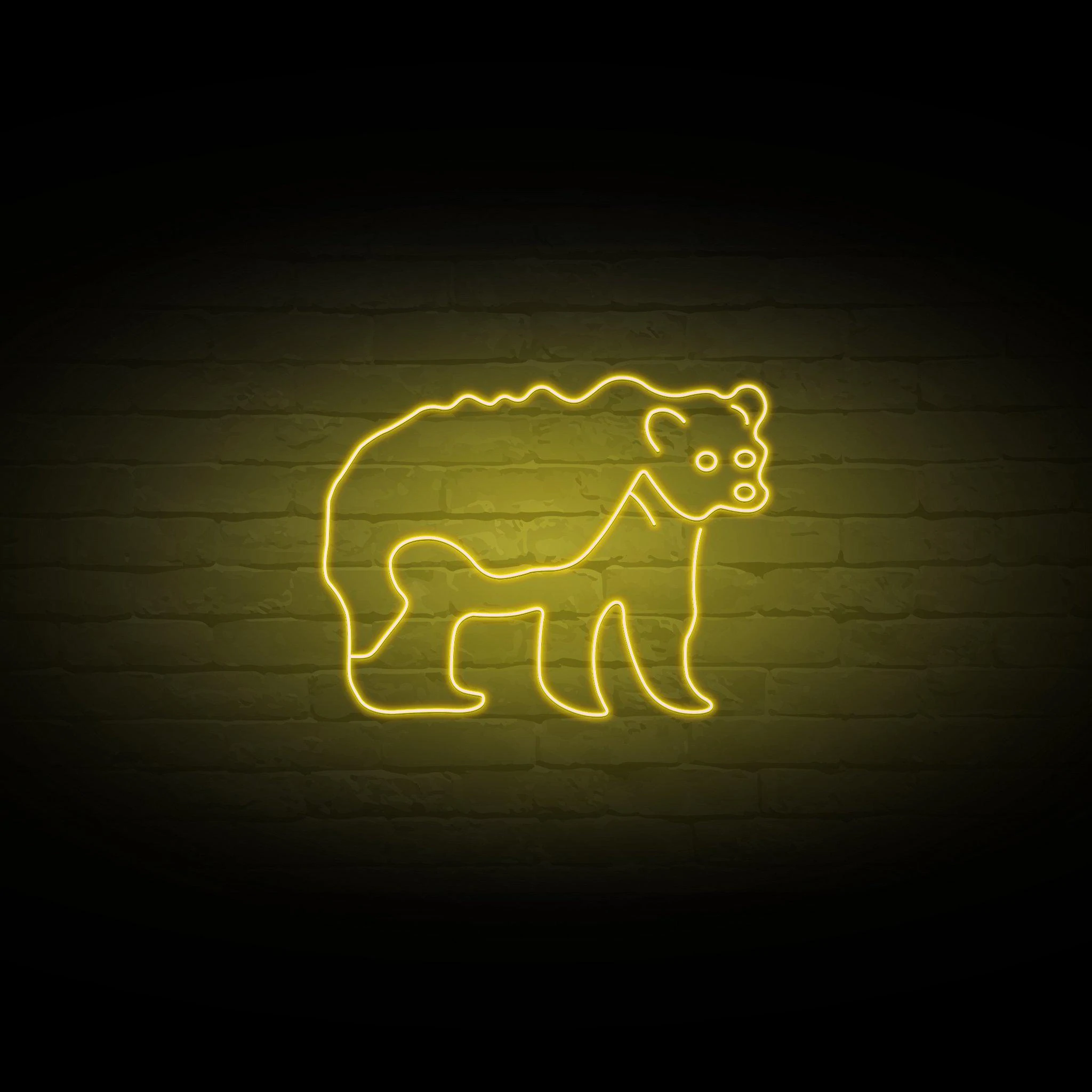 'GRIZZLY BEAR' NEON SIGN