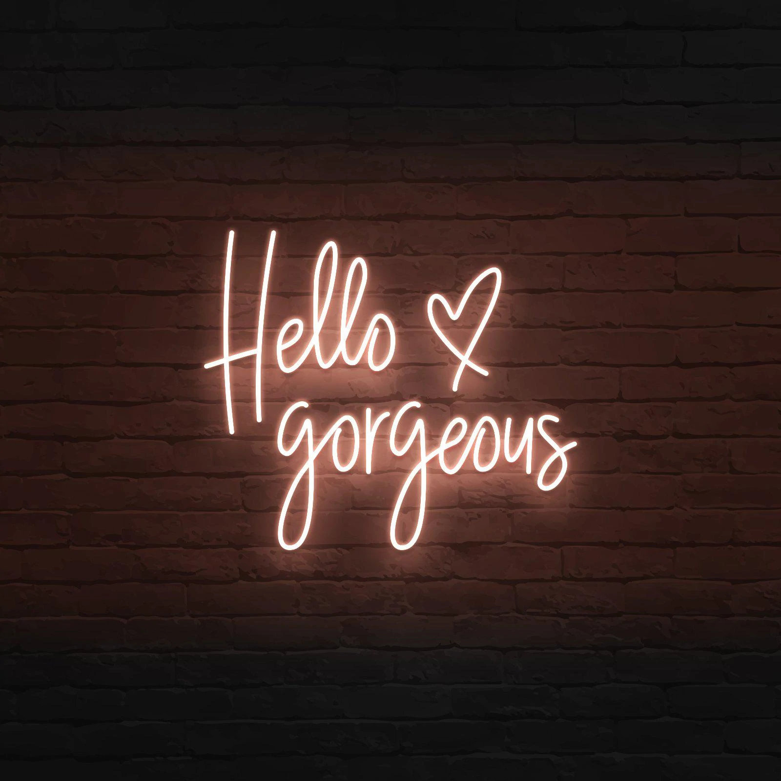 'HELLO GORGEOUS' NEON SIGN - NeonFerry