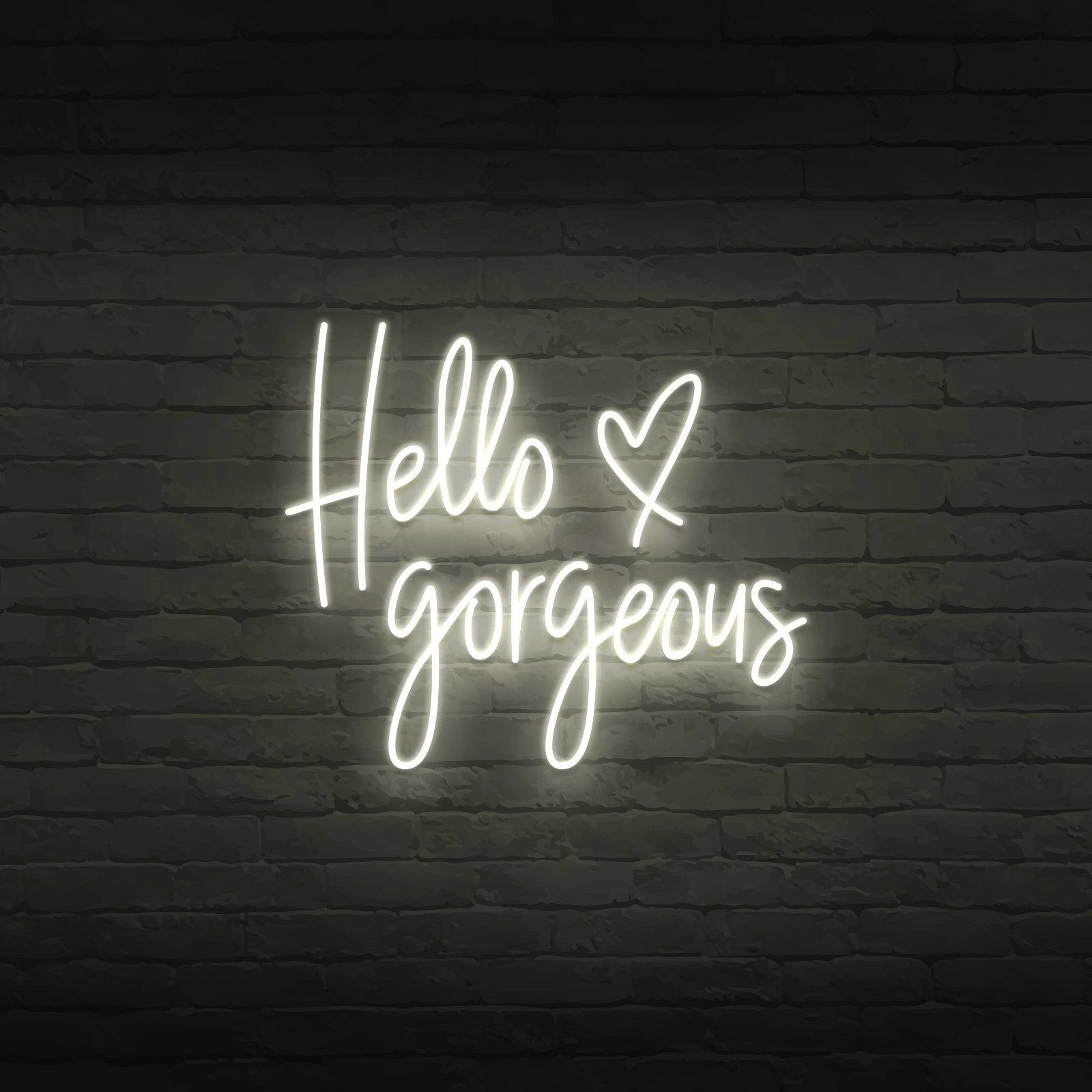 'HELLO GORGEOUS' NEON SIGN - NeonFerry