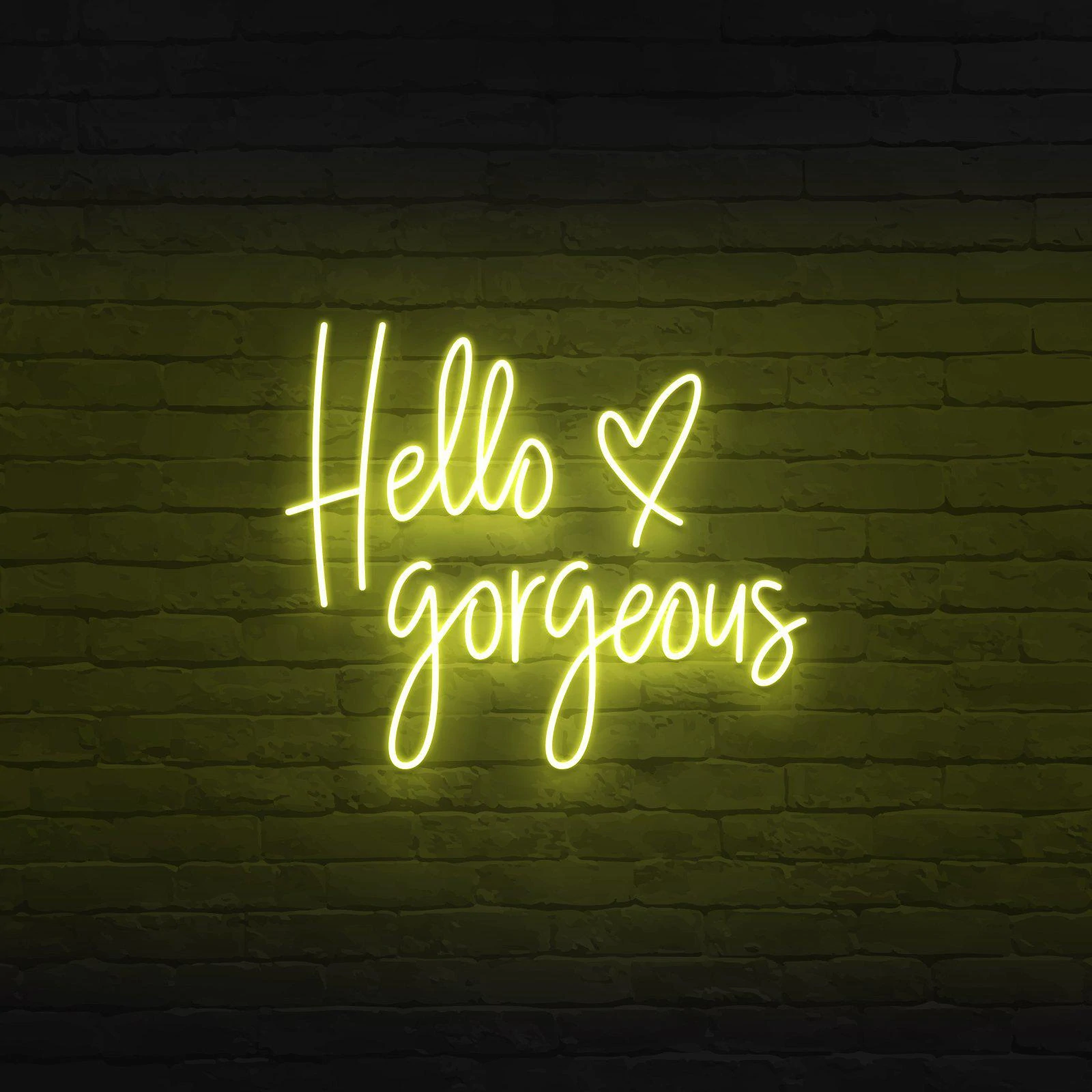 'HELLO GORGEOUS' NEON SIGN - NeonFerry