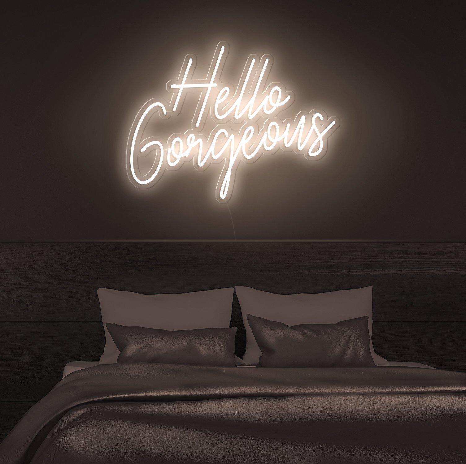 Hello Gorgeous Neon Sign - NeonFerry