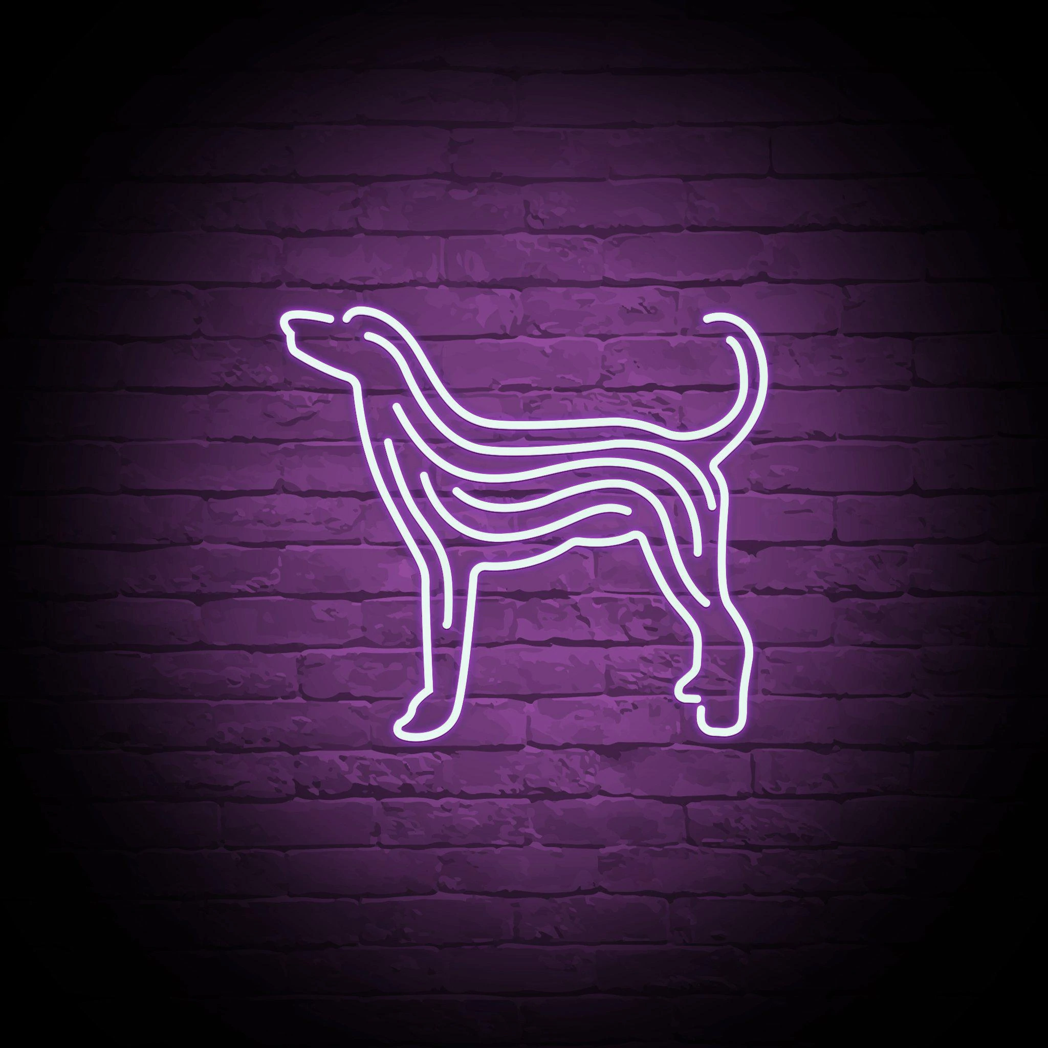 'HOWLING DOG' NEON SIGN