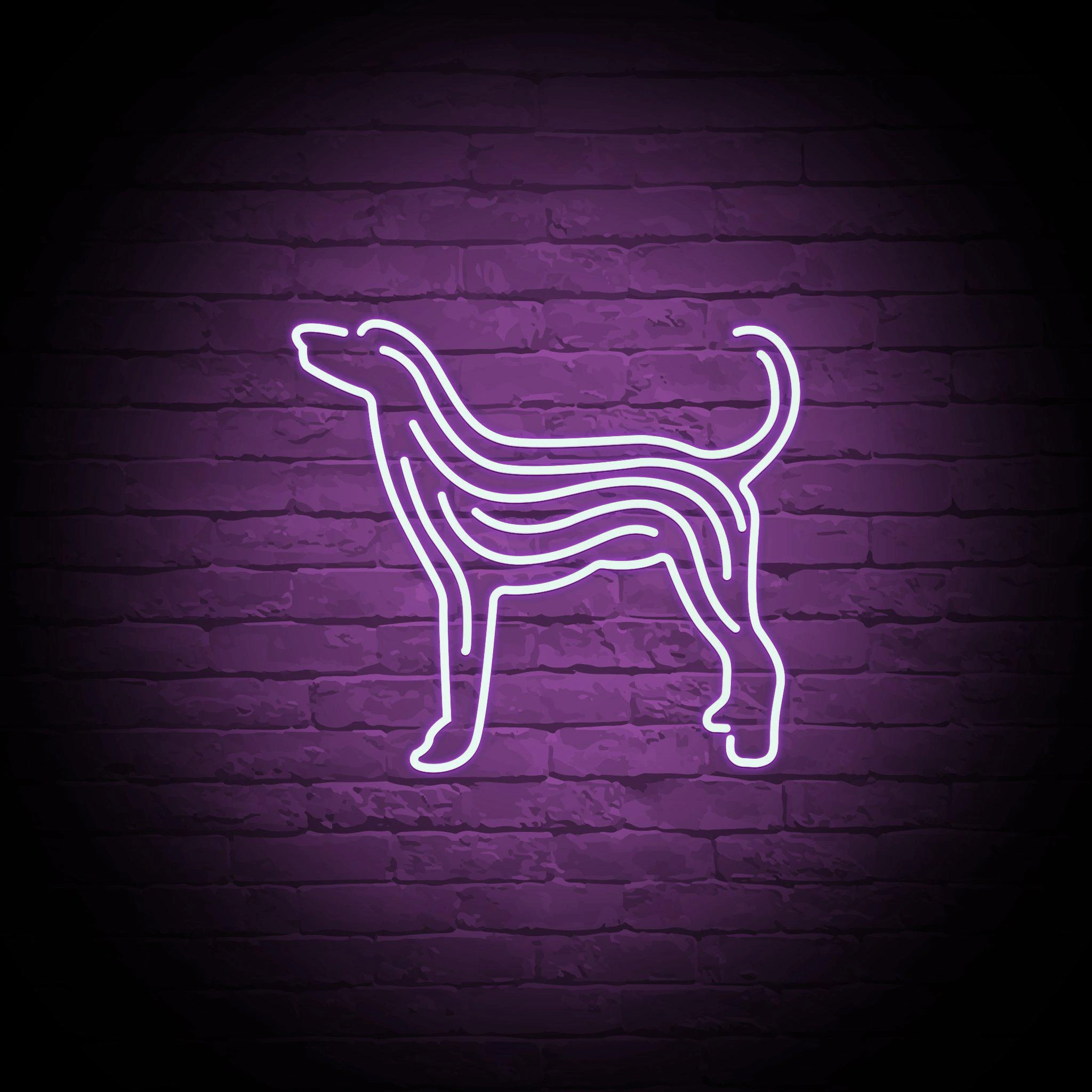 'HOWLING DOG' NEON SIGN - NeonFerry