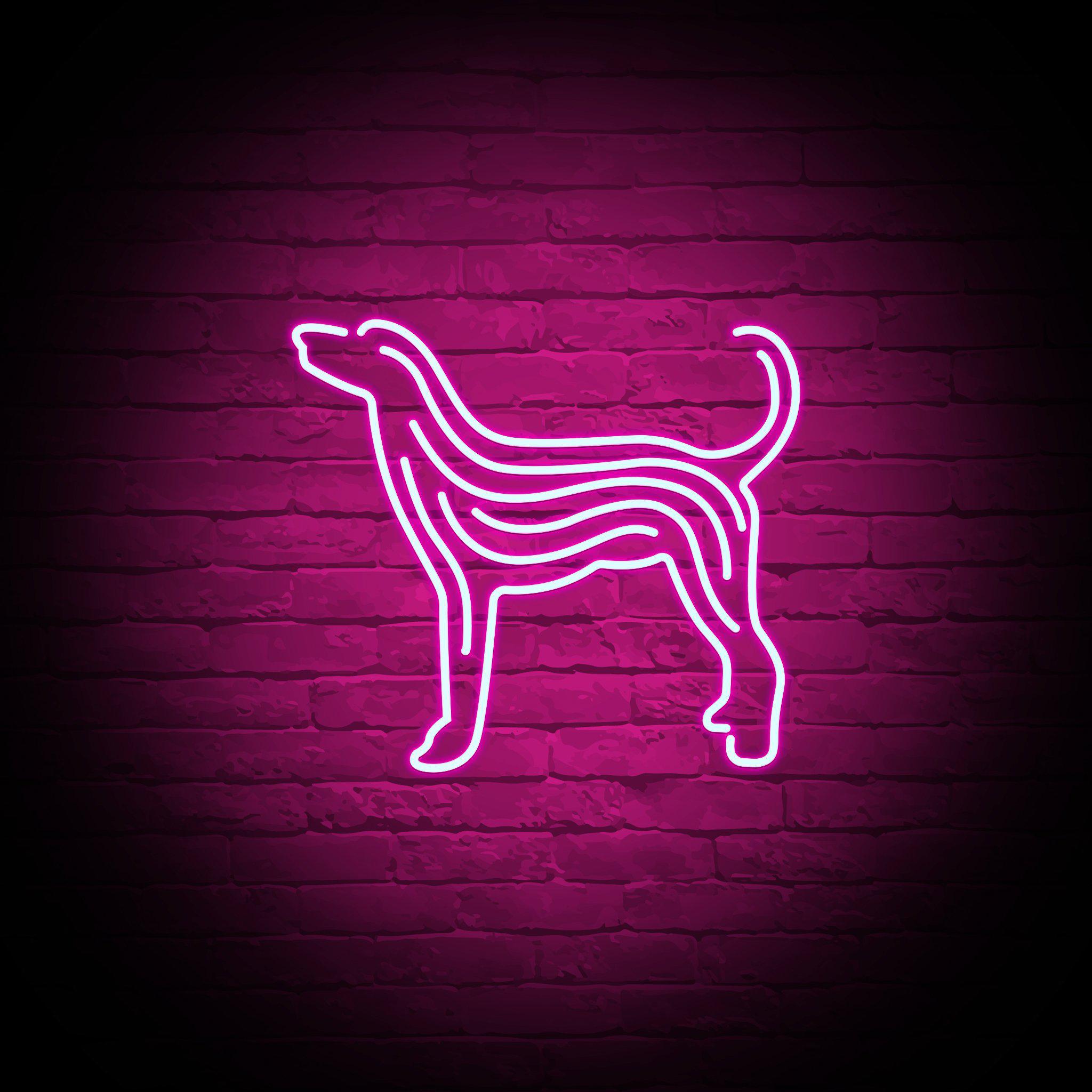 'HOWLING DOG' NEON SIGN