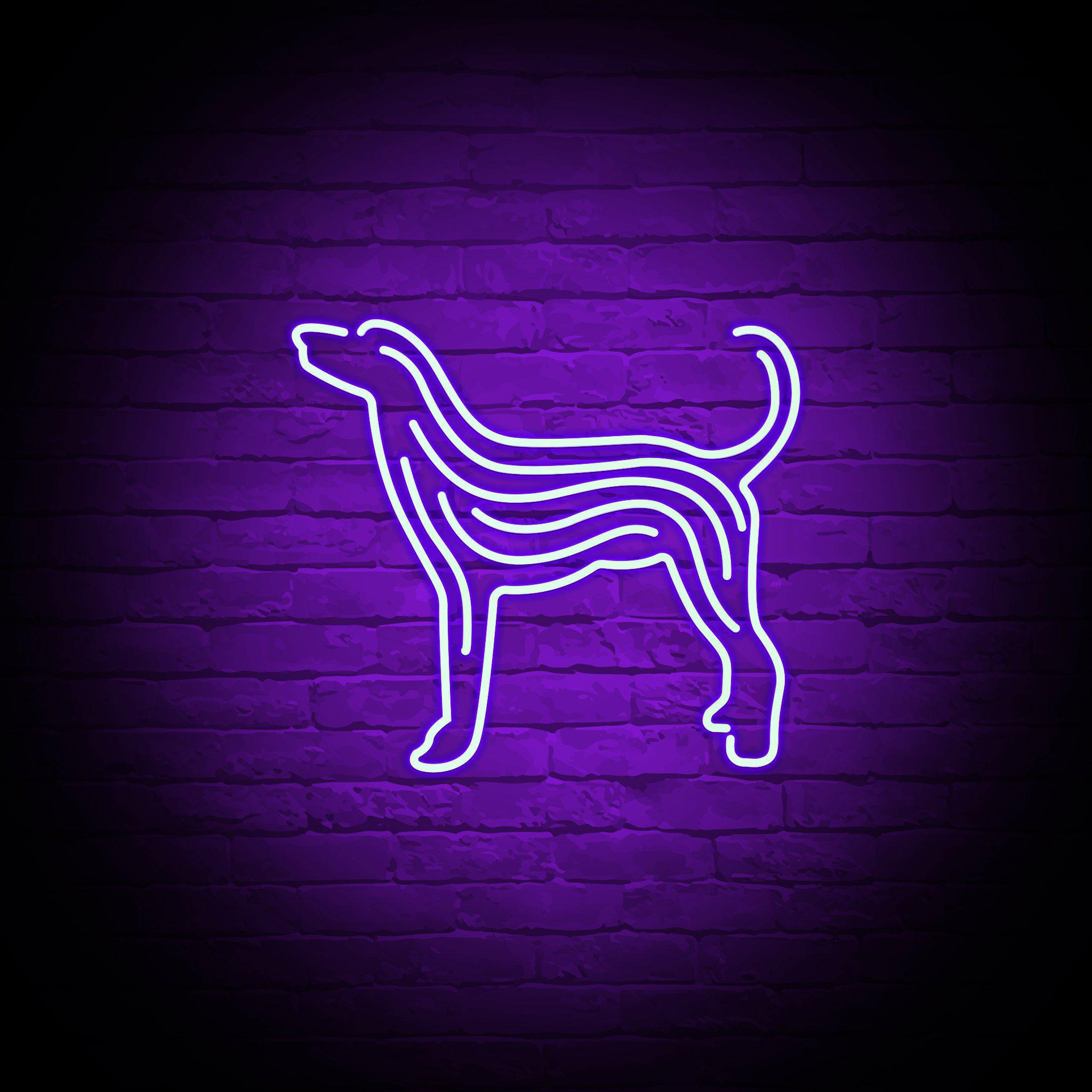 'HOWLING DOG' NEON SIGN - NeonFerry