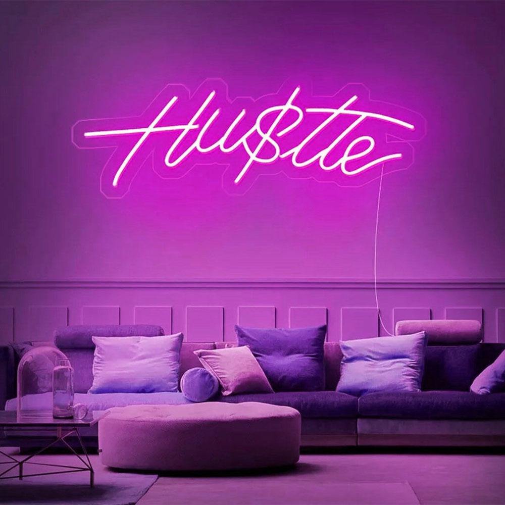 Hu$tle Neon Sign - LianeV Collection - NeonFerry
