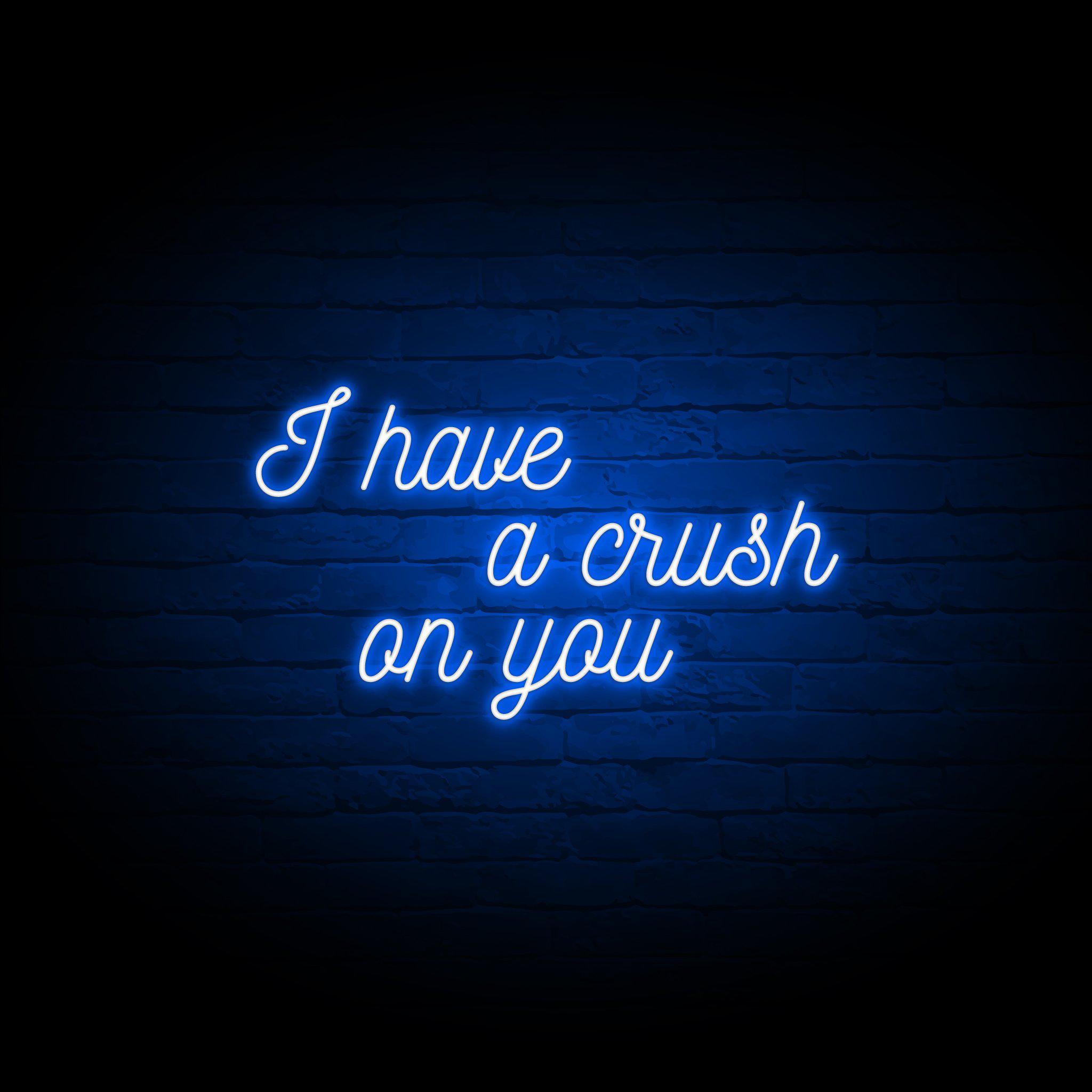 'I HAVE A CRUSH ON YOU' NEON SIGN - NeonFerry