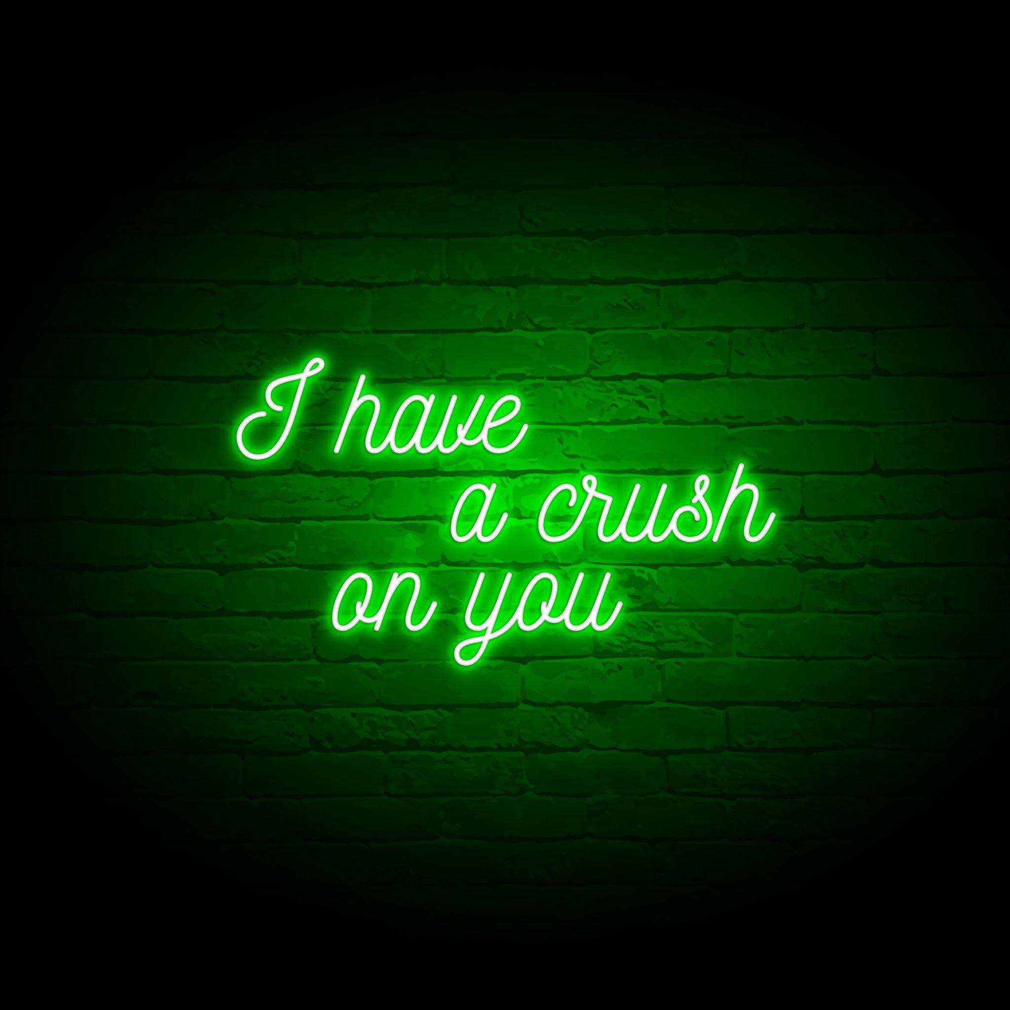 'I HAVE A CRUSH ON YOU' NEON SIGN