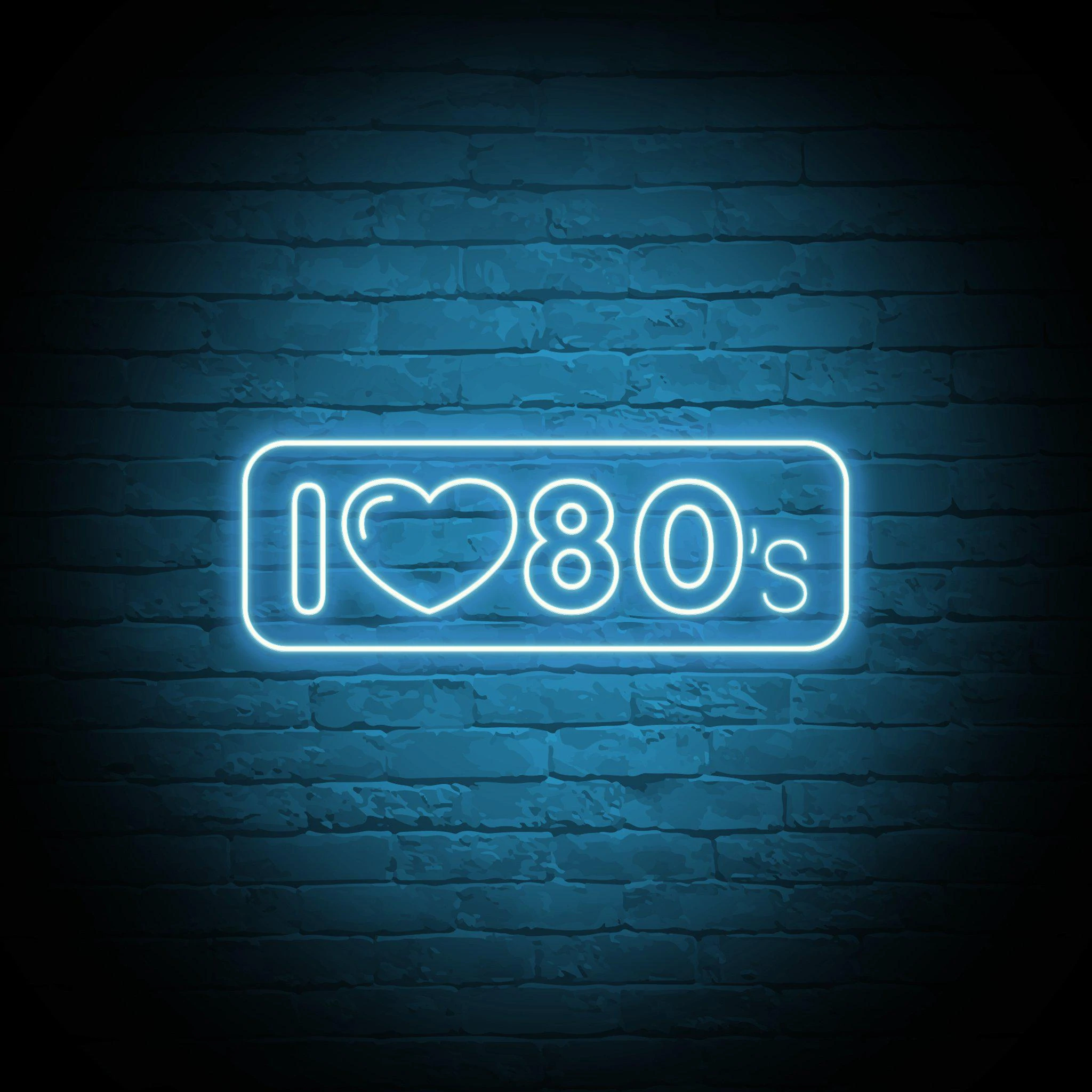 'I LOVE 80'S' NEON SIGN - NeonFerry