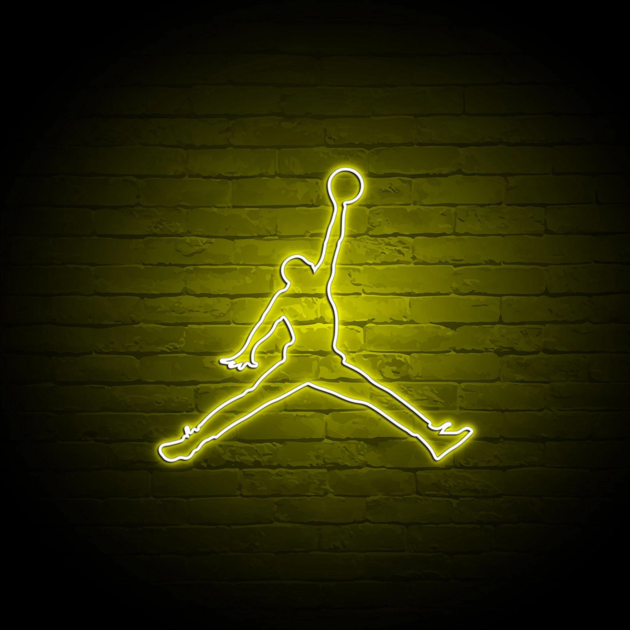 Neon yellow jordans best sale