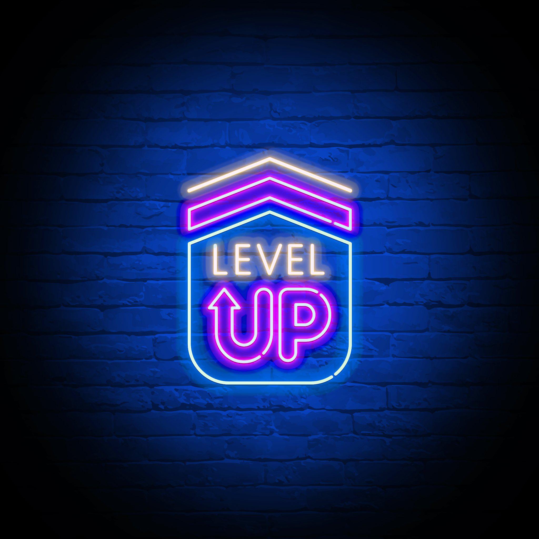'LEVEL UP' NEON SIGN